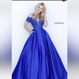 Sherri Hill Royal Blue Gown